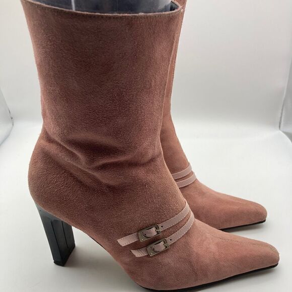 Vintage Pierre Cardin Paris Women’s Pink Boots Size 9B - Picture 2 of 8